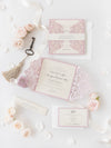The Blush and Cream Collection Gatefold Luxury Set with RSVP included.