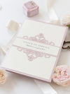 Blush and Cream Luxury Laser cut Order of Service / Menu