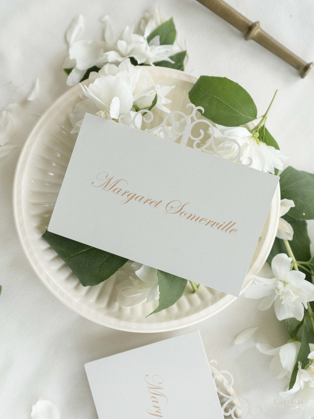 Ornamental Laser Cut Place card