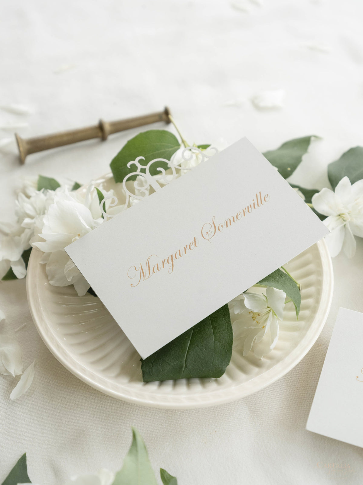 Ornamental Laser Cut Place card