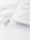 White Winter, un menu tagliato al laser con fiocchi di neve