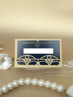 Segnaposto dorato Art Deco Grande Gatsby tagliato al laser