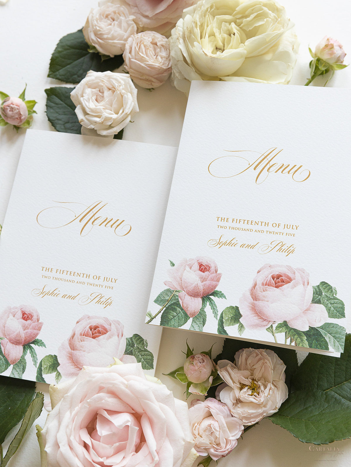 Luxury Romantic Roses Menu