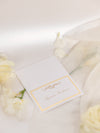 Luxury Gold Place Card with Foiled Backing