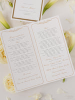 Luxury Gold Foil Order of Service