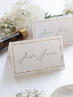 Classic Modern Calligraphy Cupids Amore Place Card