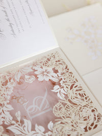 Couture Box : 3D Luxuriously Intricate Tier Laser Cutting Wedding Invitation Suite