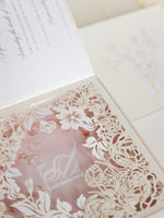 Couture Box : 3D Luxuriously Intricate Tier Laser Cutting Wedding Invitation Suite