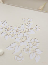 Couture Box: suite per inviti di nozze con taglio laser a livelli lussuosamente intricati in 3D