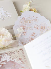 Couture Box : 3D Luxuriously Intricate Tier Laser Cutting Wedding Invitation Suite