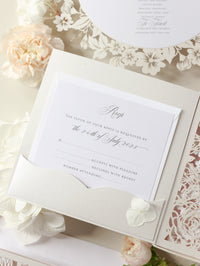 Couture Box : 3D Luxuriously Intricate Tier Laser Cutting Wedding Invitation Suite