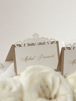 Luxury Old Gold Opulence Laser Cut Place Cards