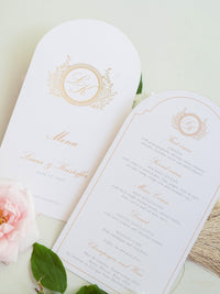Design del menu con piastra ad arco | Villa del Balbianello