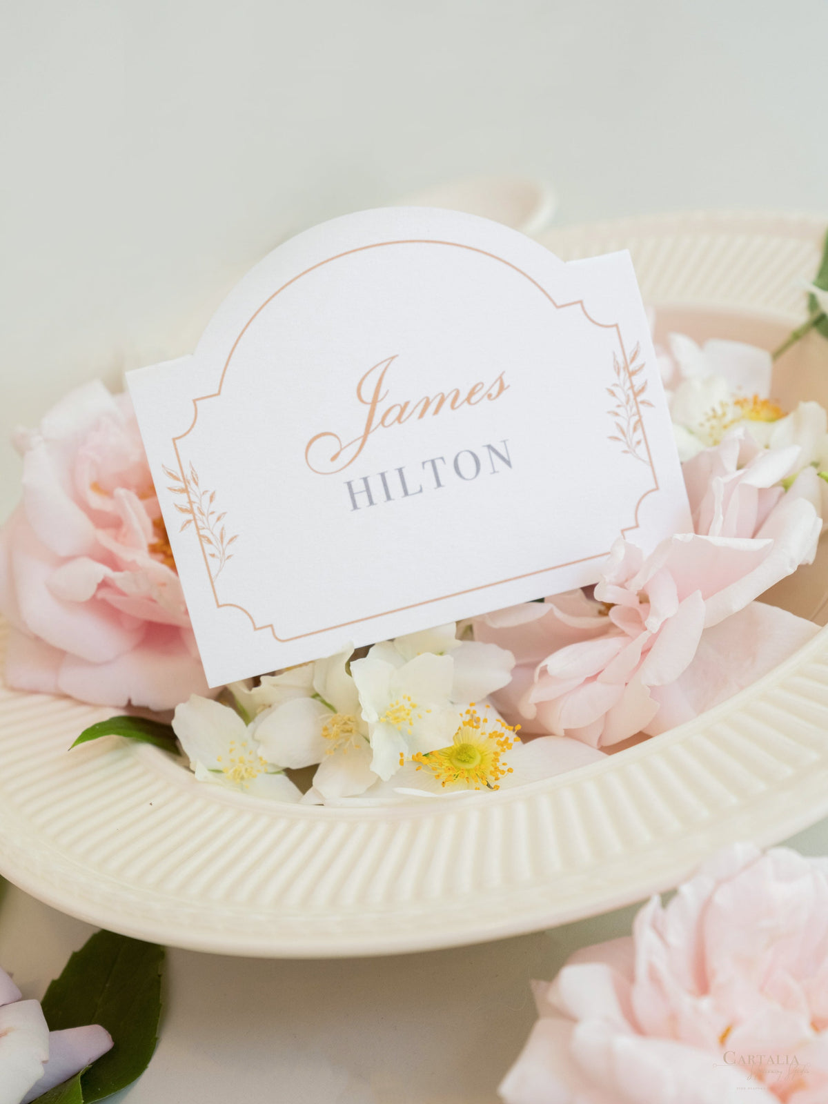 Custom Shape Place Cards | Villa del Balbianello, Lake Como Wedding