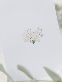 White Hydrangea Table Numbers