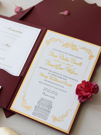 St Regis Hotel in New York Venue | Deluxe Red & Gold Pocket | Bespoke Commission D&D