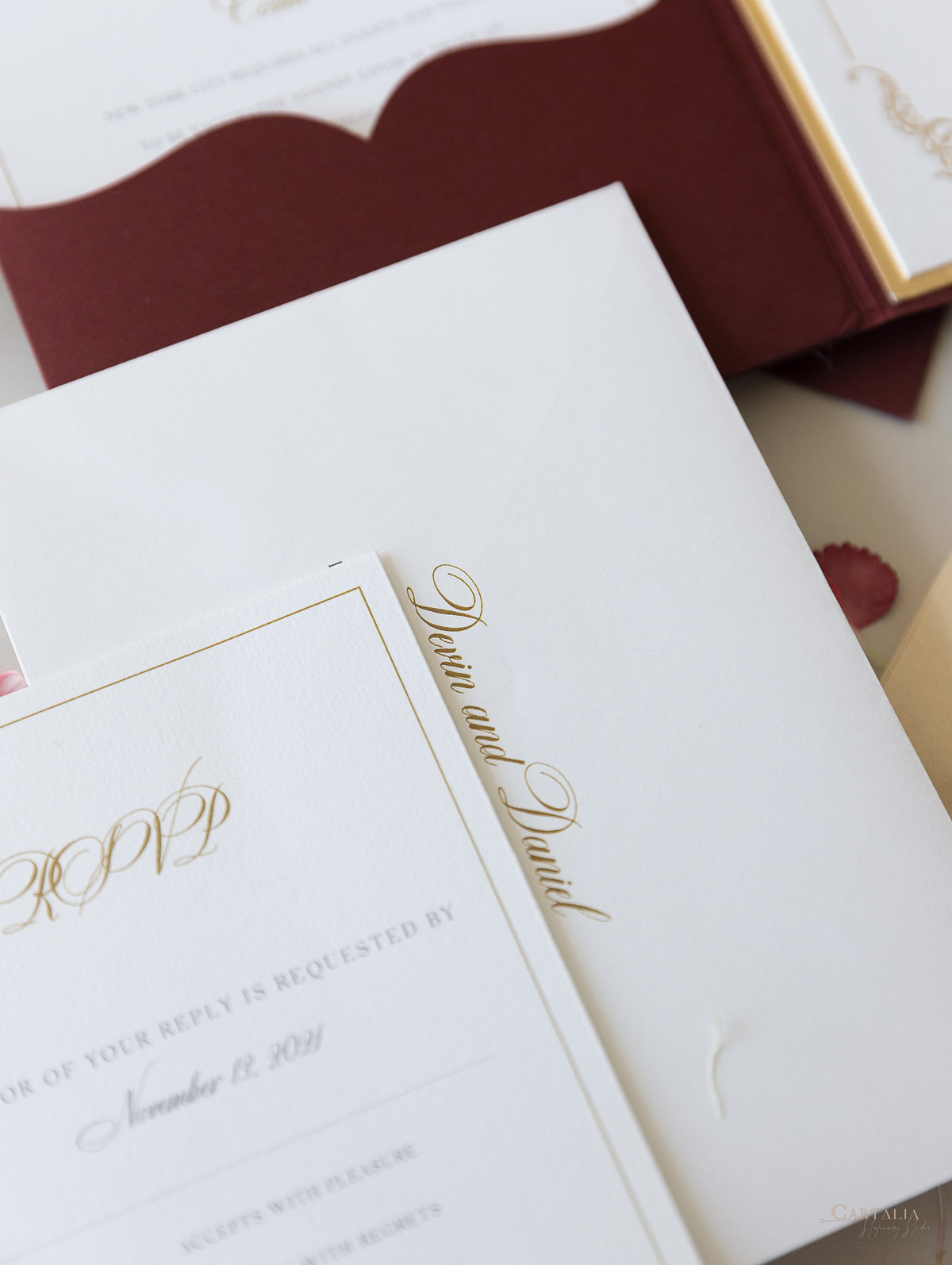 St Regis Hotel in New York Venue | Deluxe Red & Gold Pocket | Bespoke Commission D&D