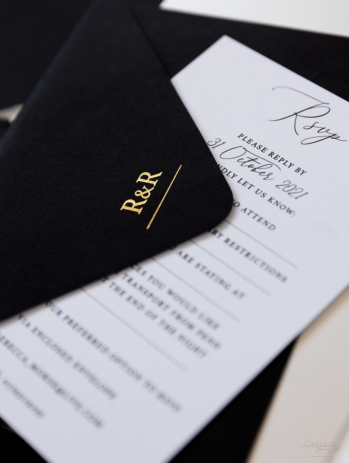 All that Glitters Pocket in Black & Gold | Bespoke Commission R&R