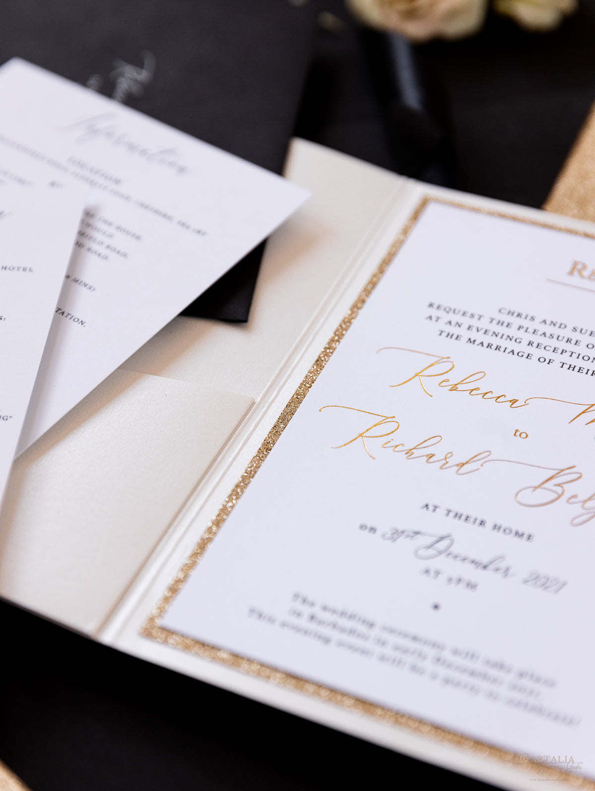 All that Glitters Pocket in Black & Gold | Bespoke Commission R&R