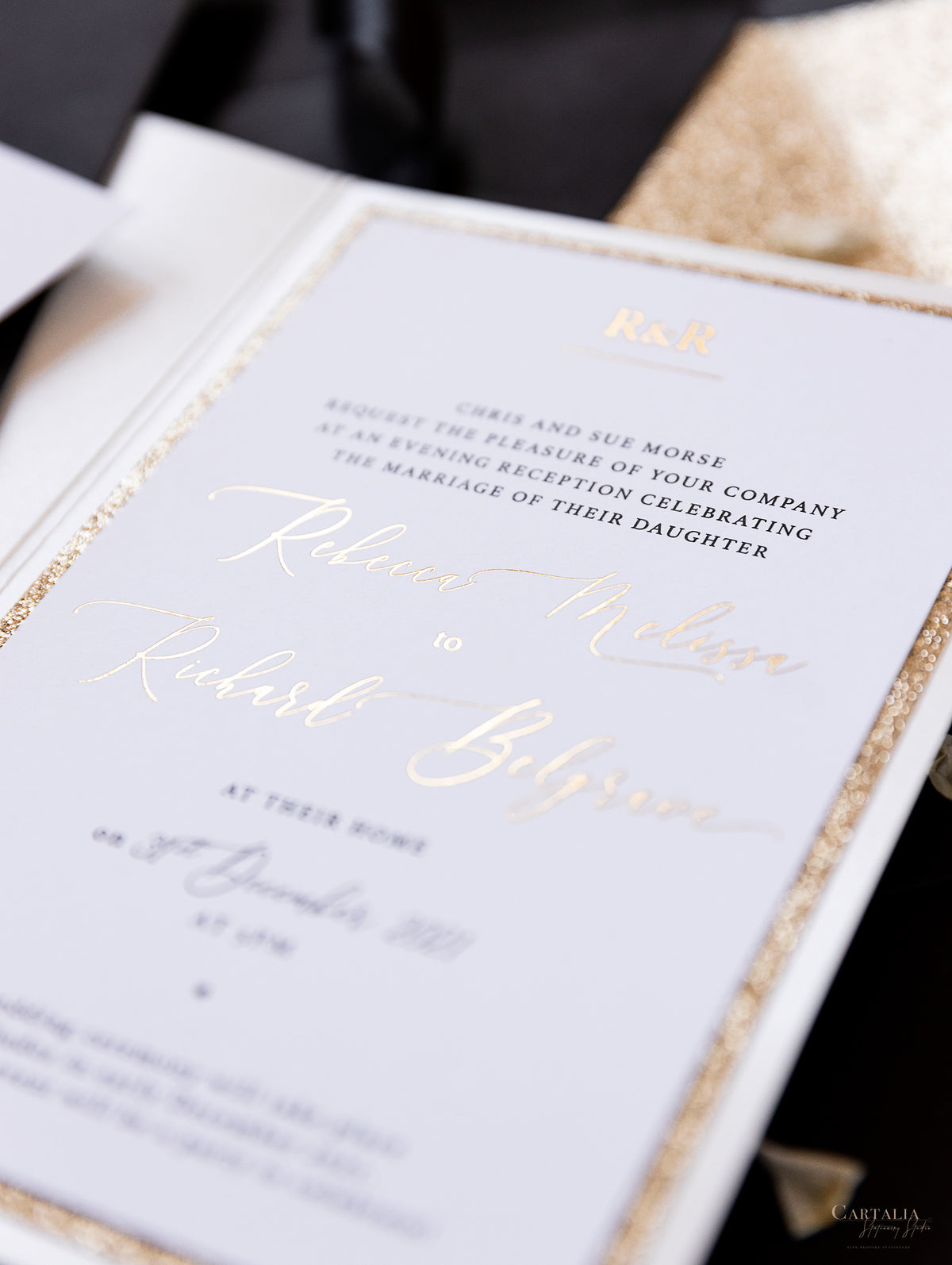 All that Glitters Pocket in Black & Gold | Bespoke Commission R&R