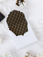Art Deco Couture Bespoke Box : 3D Custom Design in Black & Gold | Bespoke Commission A&L