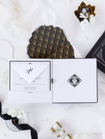 Art Deco Couture Bespoke Box : 3D Custom Design in Black & Gold | Bespoke Commission A&L