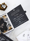Art Deco Couture Bespoke Box : 3D Custom Design in Black & Gold | Bespoke Commission A&L