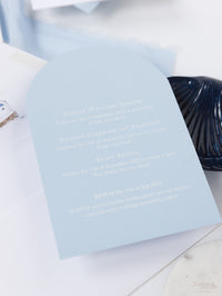 Lieu: Greece Wedding Arch Style Deluxe Stationery | Commission sur mesure A&I