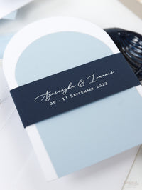 Venue : Greece Wedding Arch Style Deluxe Stationery | Bespoke Commission A&I