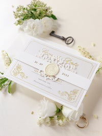 Ornamental Gate Laser Cut Wax Seal Wedding Save the Date