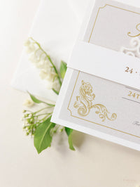 Ornemental Gate Laser Cut Wax Seal Wedding Sauf la date