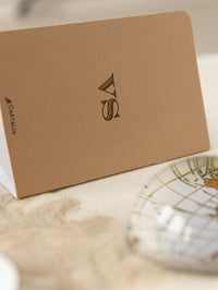 Premium Nude Leather Passport Invitations with Gold Foil & Personal Engraving