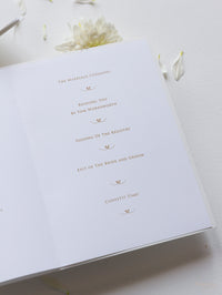 Luxury Gold Foil Confetti Order of Service