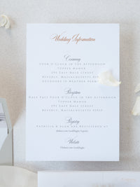 Invitación de acuarela a su lugar en pergamino con sello de cera Suite de invitación de boda | MUESTRA