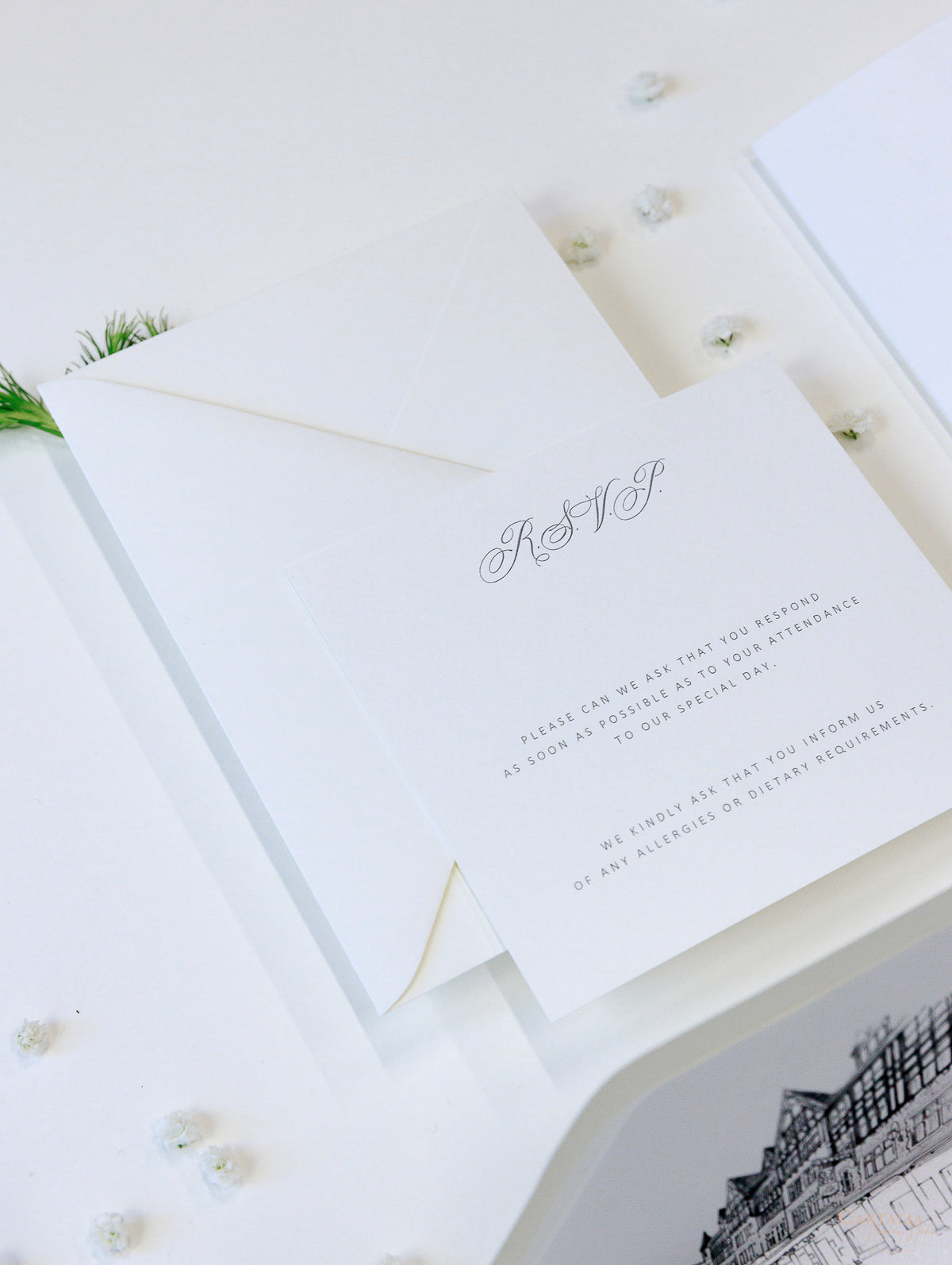 Venue : The Chester Grosvenor Hotel Invitations | Bespoke Commission D&J