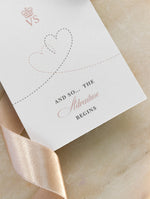 Silver and Blush Passport Luggage Tag Save the Date Card Travel Destination Wedding