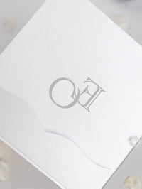 Dusty Blue Couture Bespoke Box : 3D Custom Design in Silver | Bespoke Commission E&O