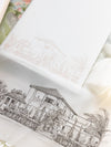 Libro Tasca di lusso fatta a mano in stile scatolato degli inviti La Casa Toscana | Commissione su misura H&amp;R
