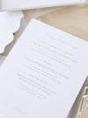 Villa Valentini Bonaparte | Ornamental Gate Foiled Venue Wedding Invitation | Bespoke Commission P&B