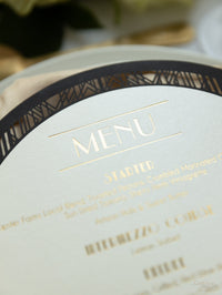 Art Deco Laser Cut Plate Menu | Bespoke Commission