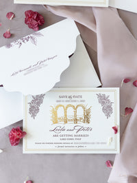 Luxury Letterpress & Foiled Wedding Venue : VILLA DEL BALBIANELLO, LAKE COMO | Bespoke Commission L&P