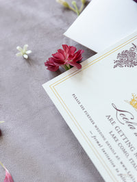 Luxury Letterpress & Foiled Wedding Venue : VILLA DEL BALBIANELLO, LAKE COMO | Bespoke Commission L&P