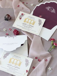 Luxury Letterpress & Foiled Wedding Venue : VILLA DEL BALBIANELLO, LAKE COMO | Bespoke Commission L&P