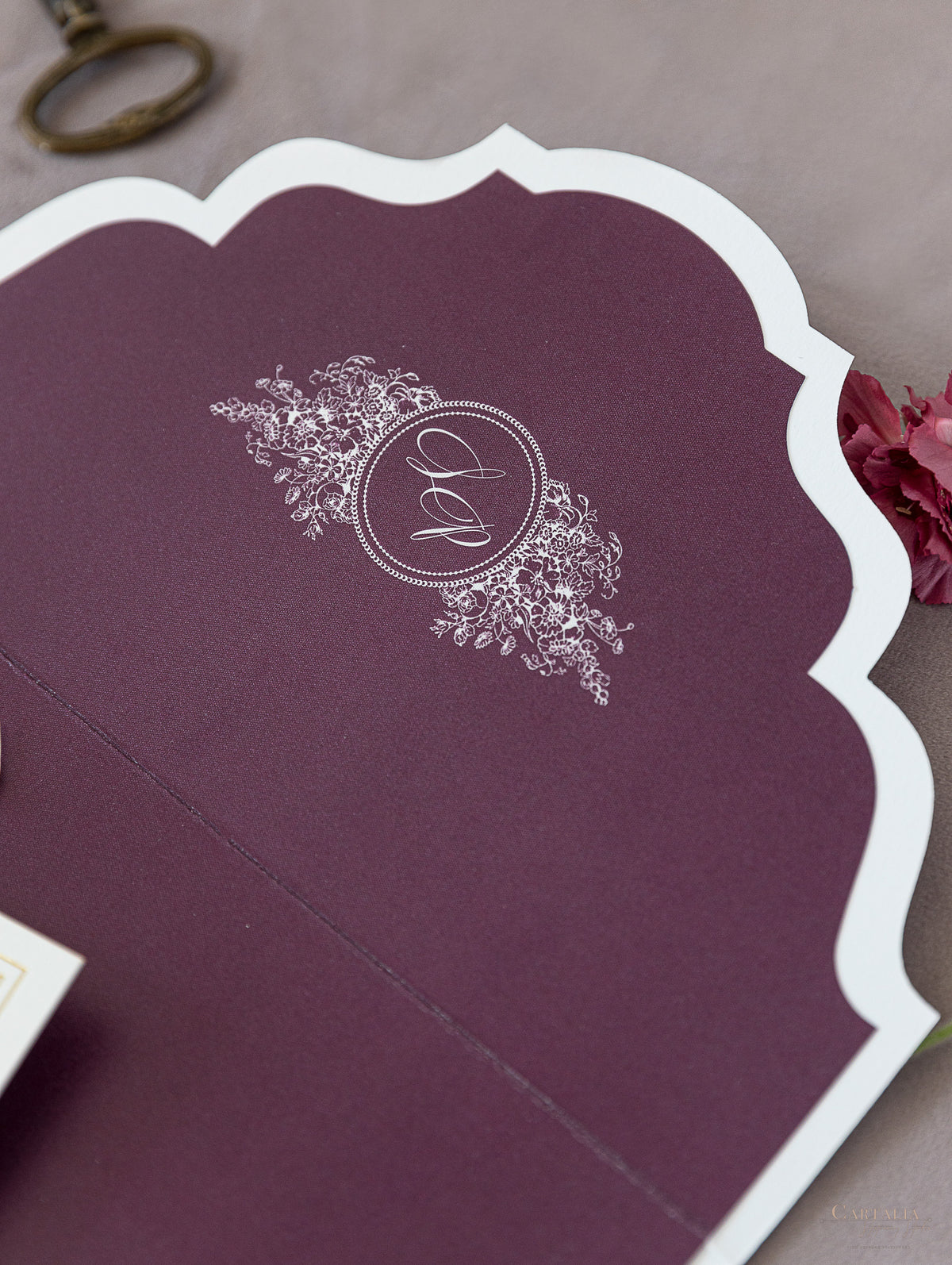 Luxury Letterpress & Foiled Wedding Venue : VILLA DEL BALBIANELLO, LAKE COMO | Bespoke Commission L&P