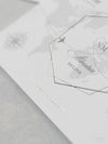 Silver Mirror Luggage Tag Magnet Save The Date Card