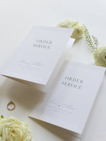 Luxury Pearl Pocket matching Order of Service