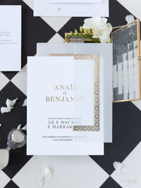 Destination Wedding in Morocco | Marrakech wedding Invitations  | Bespoke Commission A&B