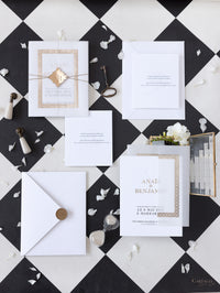 Mariage de destination au Maroc | Invitations de mariage Marrakech | Commission sur mesure A&B