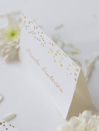 Foil Confetti Dotted Place Card