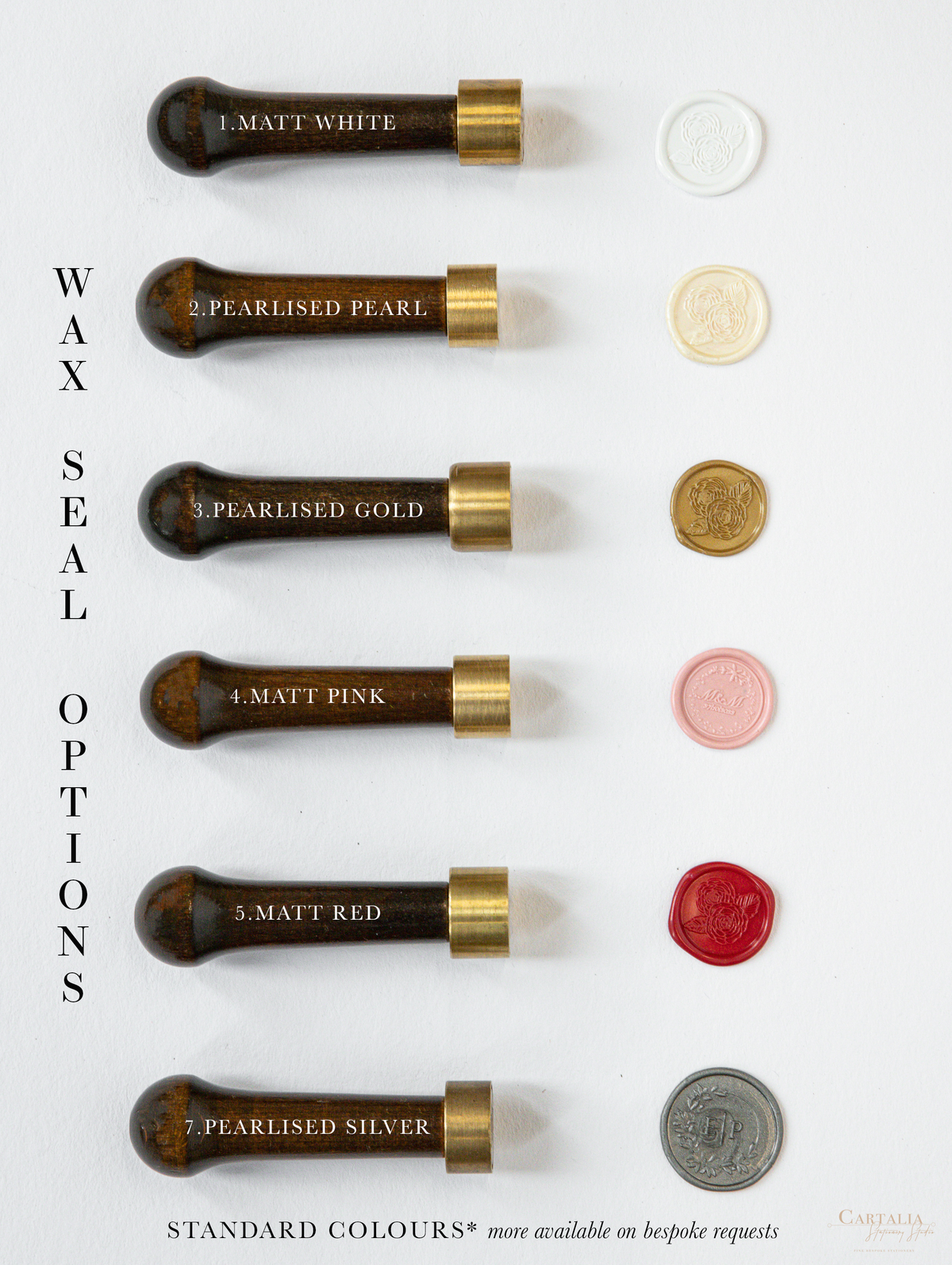 Add-On : Custom Wax Seal in Any font / Motif with Wax Seal Stamp